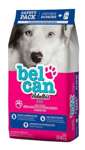 Belcan Dog Adulto Safety Pack  X 24 Kg Mascota Food
