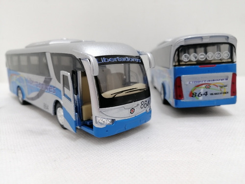 Bus Los Libertadores, Escala 1:55, Con Impulso, 18cms Largo.