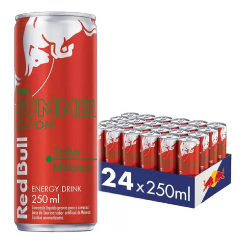 Energético Red Bull Energy Drink Melancia 250ml (24 Latas)