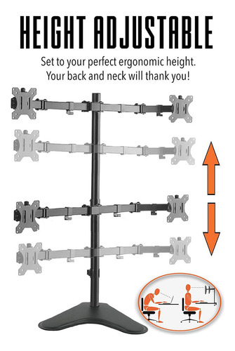 Soporte Para 4 Monitores Stand Steady | Soporte De Monitor