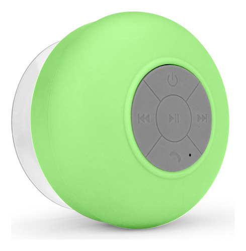 Bocina Con Micrófono Bluetooth Con Ventosa Música Llamadas Color Verde Limón