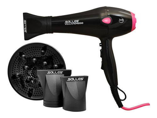 Secador De Cabelo Profissional Volcano4200 / 2400w 220v-rosa