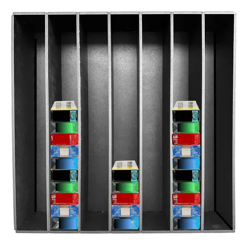 comprar Expositor Essências Narguilés Cigarros 7 Raias Preto Full