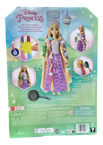 Muñeca Rapunzel Cabello Cuento De Hadas Princess 709a