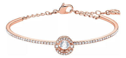 Pulsera De Baño Blanca Sparkling Dance En Oro Rosa