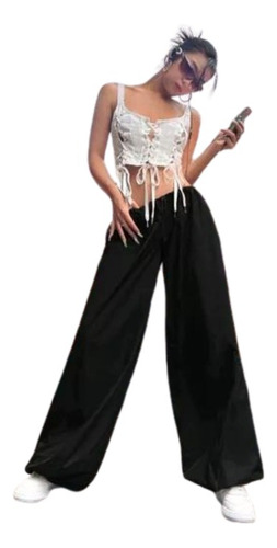 Pantalon Parachute Shein Importado Wide Leg Y2k