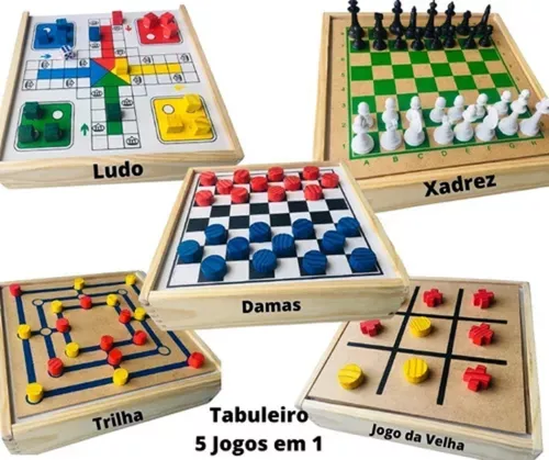 Brinquedo Jogo De Dama E Trilha Damas Super Resistente Jogos Tabuleiro  Diversão