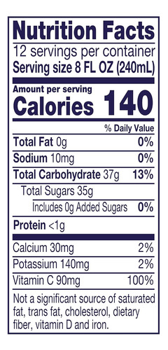 Jugo Natural De Uva Concord Welch's