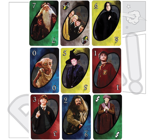 Uno Harry Potter Juego De Mesa Mattel Cartas (Usado)