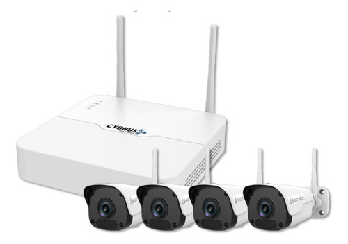 Kit De 4 Cámaras Bullet 2mpx - Wifi/nvr/hdd - Cygnus 6c