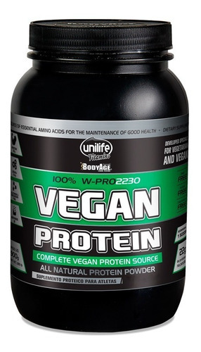 Vegan Protein Unilife 900g Proteína Vegetal Sabor Morango