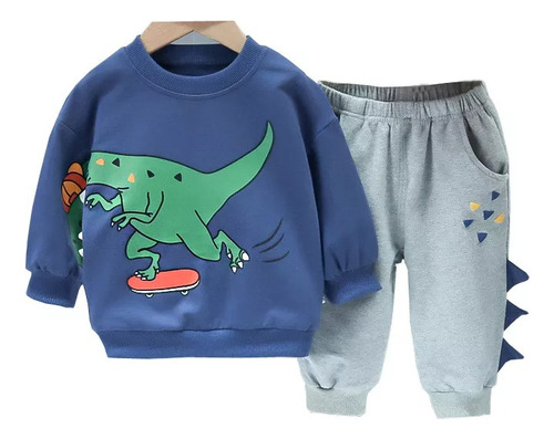 Conjunto De Estampado Dinosaurio Para Bebé Niño 0-5 Años