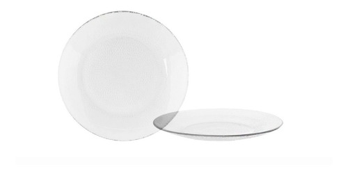 Plato Postre Durax Forjado Vidrio Resistente 19 Cm Caja X36