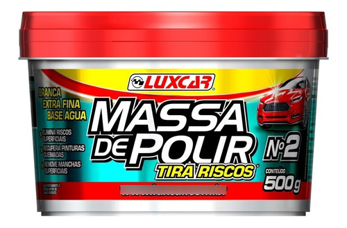 Massa De Polir Luxcar Tira Riscos Recupera Pintura Queimada