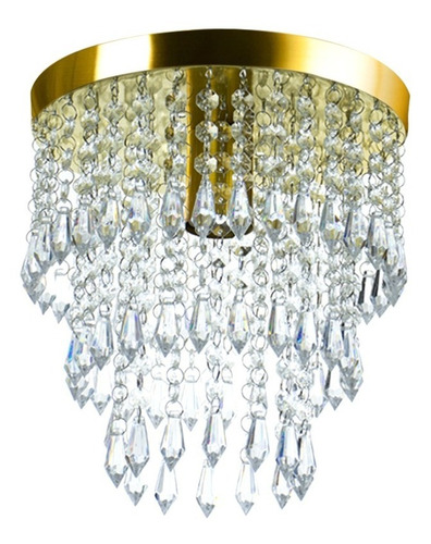 Lustre Cristal Acrilico Manucrillic Dourado Gold