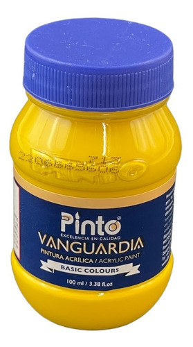 Imagen 1 de 2 de Acrílico Vanguardia Amarillo Medio 713 De 100ml.