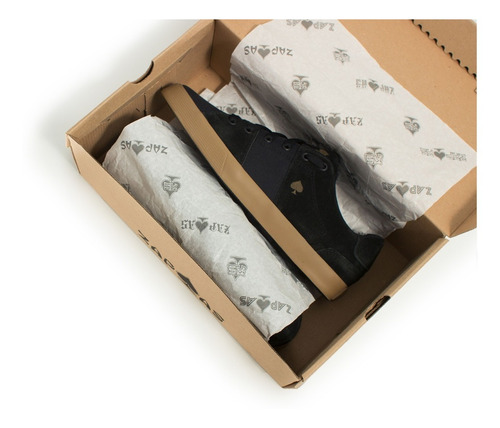 Imagen 7 de 8 de Zapatillas Urbanas Hombre Nauticas Lona Cuero Panchas Skate