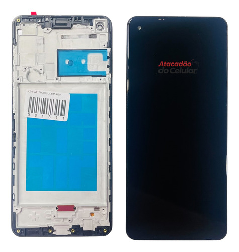 Display Touch Compativel A21s A217 Com Aro A217f