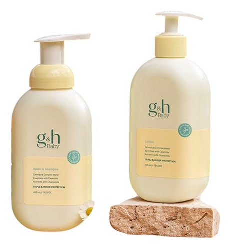 Kit G&h Bebé 800 Ml Gel De Baño/ Shampoo Y Locion Corporal