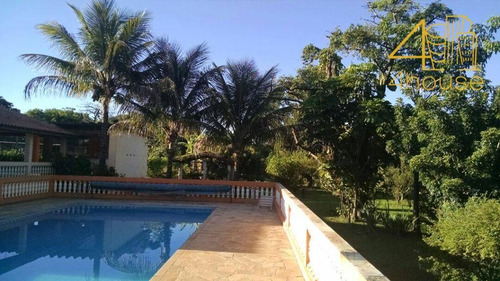 Araçoiaba Da Serra - Linda Chácara 5.000m² Área Construída 235m² Piscina Na Rua João Leôncio De Sá Para Venda / Permuta. - Ch0008