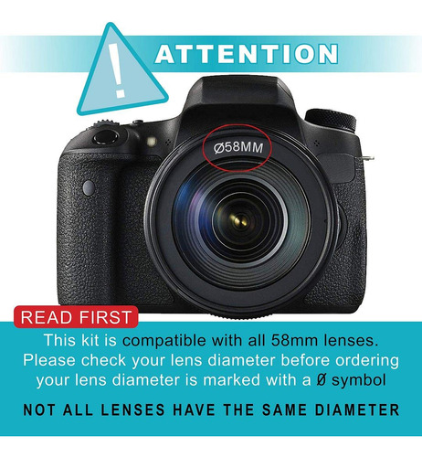 Accesorios Para Canon Eos Rebel T7 T6 T5 T3 32 Gb Mmg