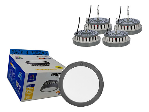 Reflector Minero Led 150w/1500w 16500lm Industrial 4 Piezas