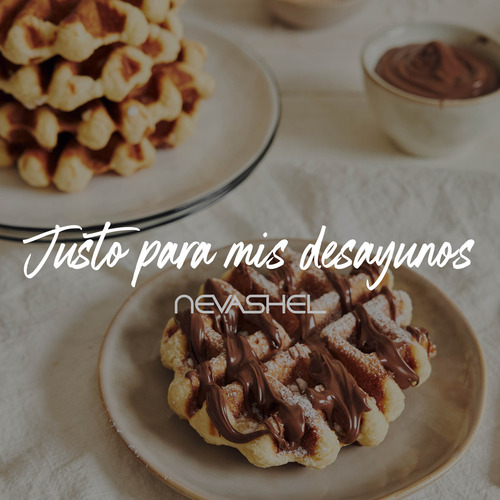 Waflera Mini Maquina Waffles Pequeña Redonda Hacer Desayunos