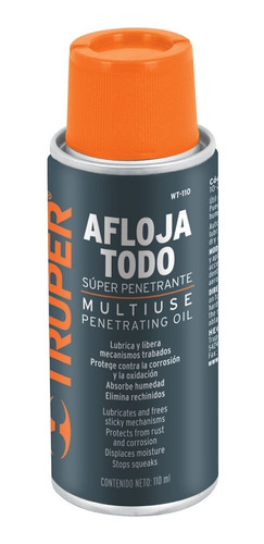 Aceite Aflojatodo En Aerosol, 110 Ml Truper 13468