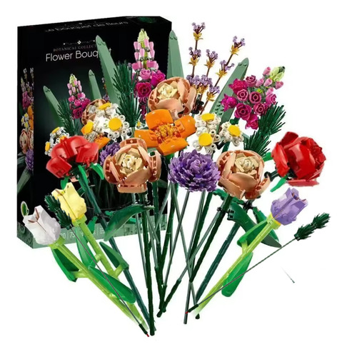 Flores Artificiales Para Armar Juguete Compatible 754pcs