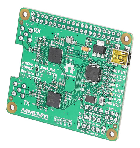 Placa Mmdvm Duplex Con Oled Display Para Raspberry Pi