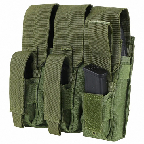 Porta Cargador Triple Canguro Ak Ar M4 Molle Pistola Condor Color Verde