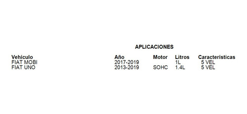 Kit Clutch Fiat Mobi 2017 1.0l 5 Vel Namcco