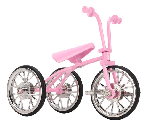 Adornos De Modelo De Triciclo Con Aspecto Rosa, Diseño Simul