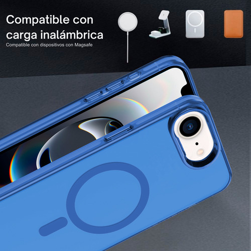 Funda Case Deluxe Para iPhone 16e Compatible Con Magsafe Azul
