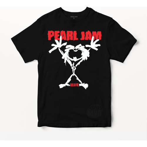 Remera Pearl Jam (negra:) Ideas Mvd