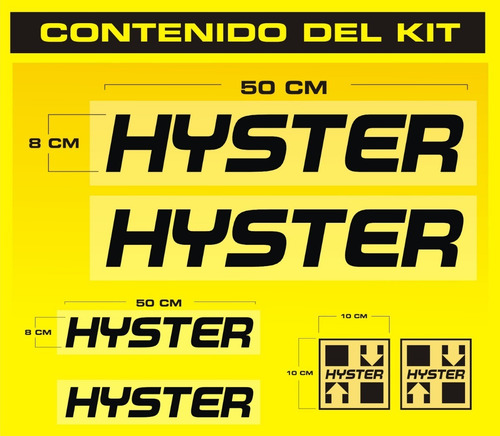 Calcomanias Hyster Montacargas