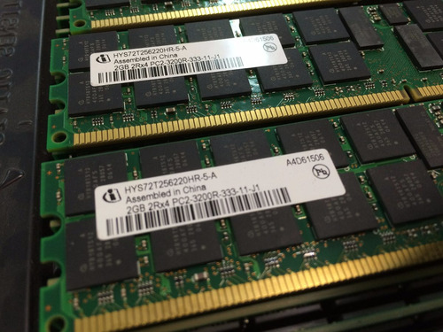 Imagem 2 de 10 de Memoria Ecc Reg 2x2gb Pc2-3200r Dell Poweredge 1800 / 2800