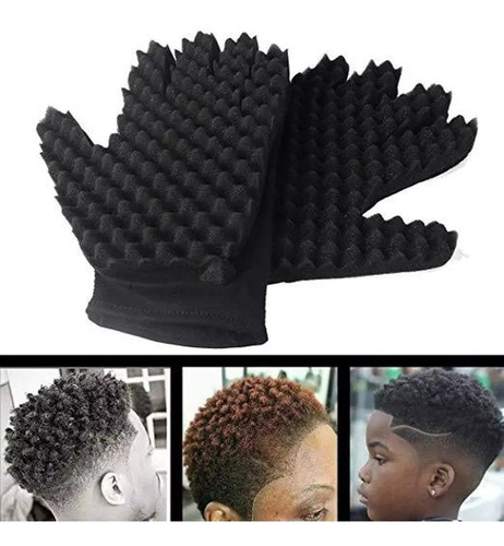 Esponja Barbero Afro Tipo Guantes De Mano Barberia 