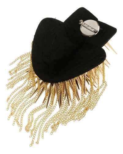Charretera Epaulet Con Borlas De Cadena Remaches Estilo Rock