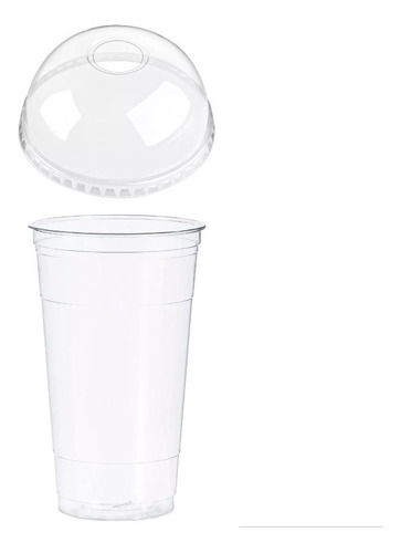 Vaso Para Frappe 32 Oz C/ Tapa Domo (100 Pz)