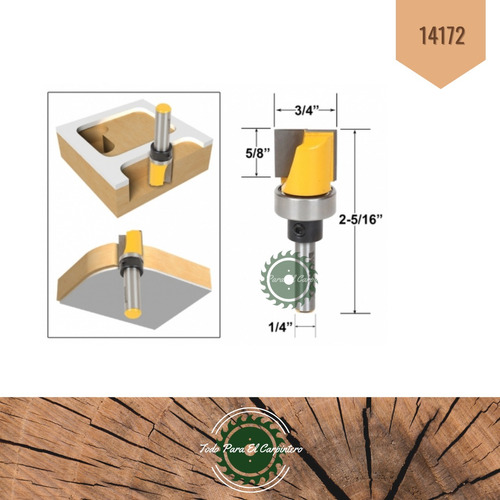 Fresa Router Copiador Invertido Vast 1/4 Yonico (usa) 14172