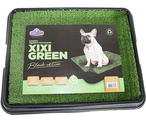 Sanitário Higiênico Pet Injet Xixi Pets Green Black Edition