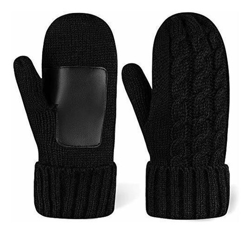 Ropa De Esquí - Women's Cold Weather Mittens - Thick Cable K