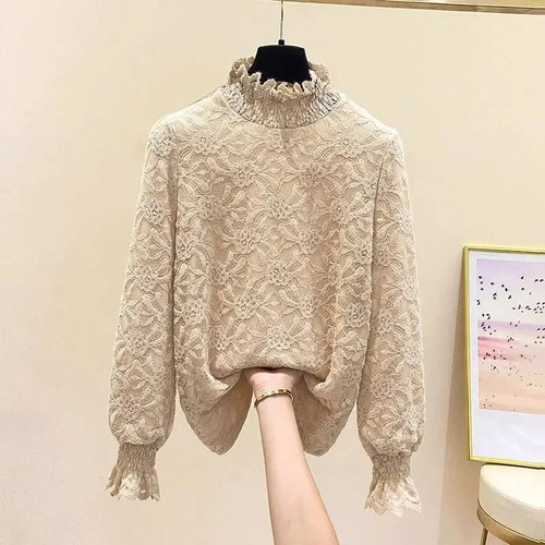Top De Encaje Térmico Para Mujer De Talla Grande