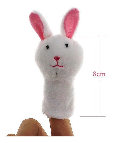 Imagen 5 de 10 de Titeres Dedo Set Animales Granja Mascotas Peluche Cuentos