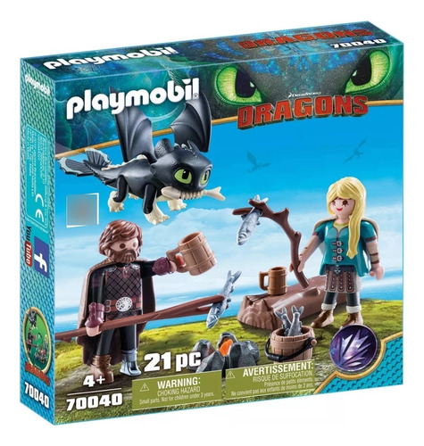 Muñecos Playmobil Como Entrenar A Tu Dragon Astrid E Hipo