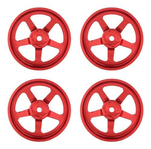 4 Unids/set 1/10 Rc Llanta De Coche Para 1/10 Hsp Hpi Rojo