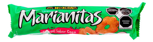 5 Pzs La Moderna Galletas Sabor Coco Marianitas 188gr