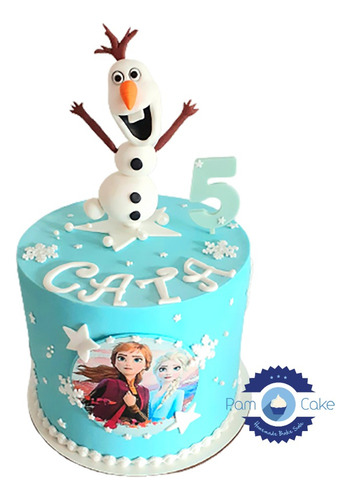 Torta Artesanal Frozen Ana Y Elsa Personalizada