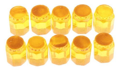 2 Comida De Cozinha Em Casa De Bonecas Em Miniatura Amarelo